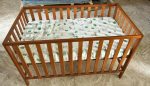 MOTHERCARE Baby Cot Crib with Mattress (Free side protector), Dimensions:1.22m x 79cm x 61cm Online now