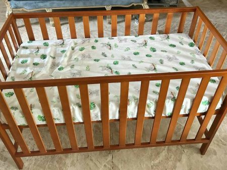 MOTHERCARE Baby Cot Crib with Mattress (Free side protector), Dimensions:1.22m x 79cm x 61cm Online now