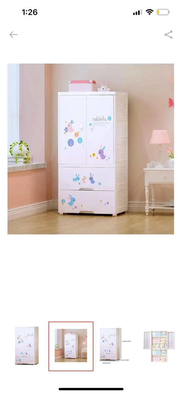 THE TICKLE TOE Cupboard- White Online Sale