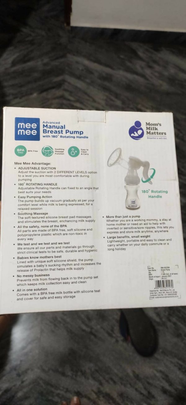 MEE MEE Manual Breast Pump with 180 degree Rotating Handle Online now